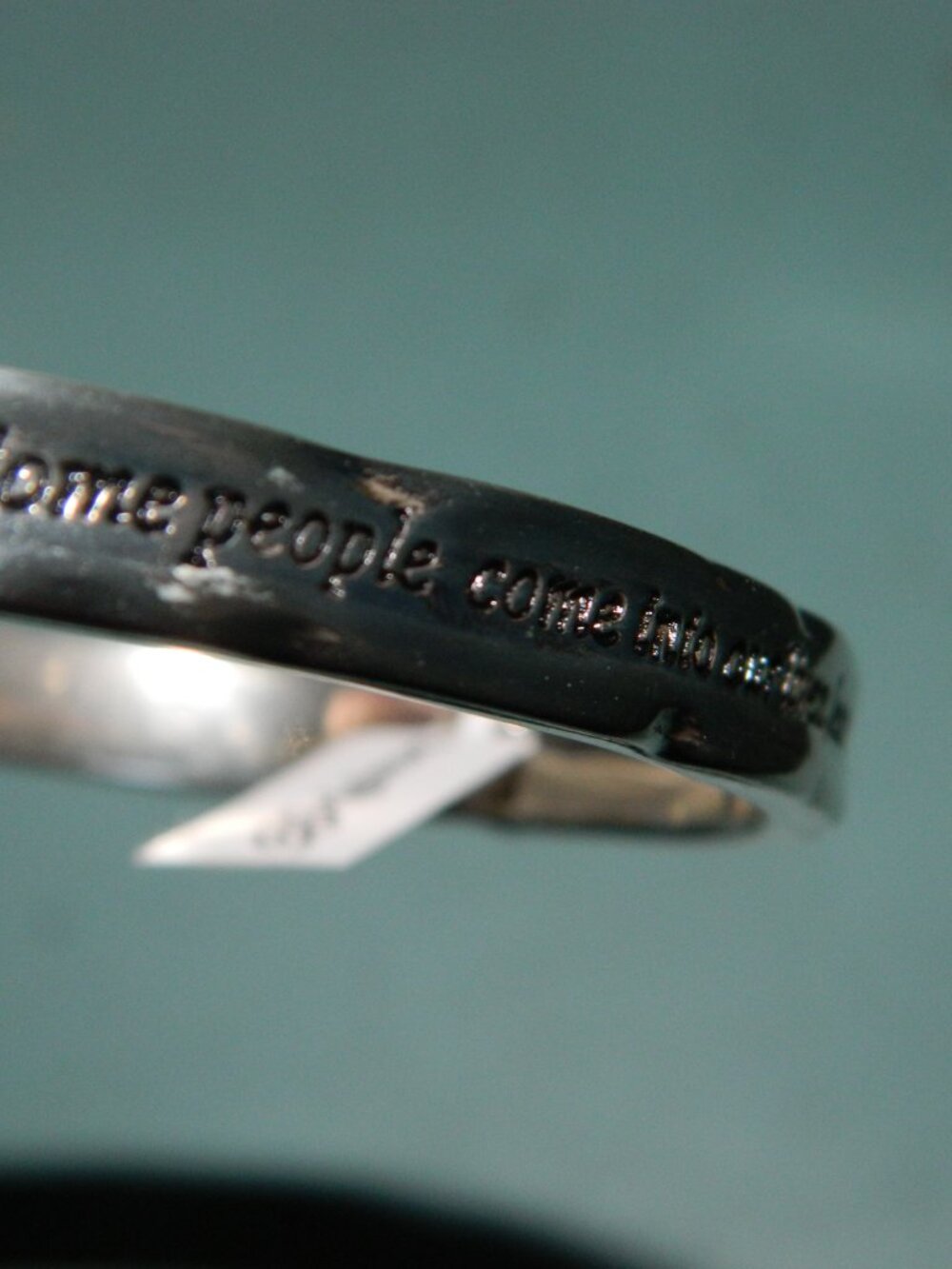 Brighton Footprints Hinged Bangle Silver Finish Bracelet NWT - Picture 5 of 7